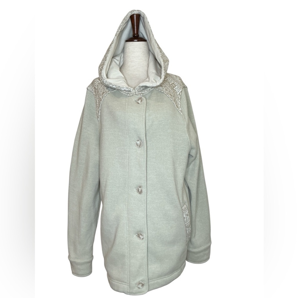 Patagonia Better Sweater Icelandic Cozy Hooded Button-Up Jacket in Cream Large - Picture 1 of 16
